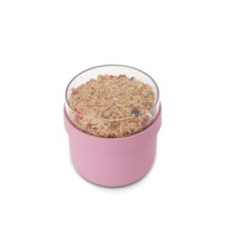 Brabantia Make & Take pudełko śniadaniowe 11x11x11,1 cm lilac pink 241840