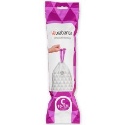 Brabantia PerfectFit worki na śmieci 12 l (20 szt) biały 245343