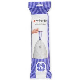 Brabantia PerfectFit worki na śmieci 20 l (20 szt) biały 246760