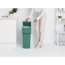 Brabantia Sort & Go pojemnik na odpady 40 l do segregacji zielony 251023