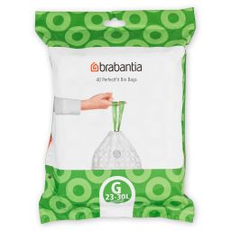 Brabantia PerfectFit worki na śmieci 30 l (40 szt) biały 375668