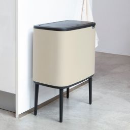 Brabantia Bo Touch Bin kosz na śmieci 33 l do segregacji beżowy/czarny 201608