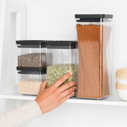 Brabantia Tasty+ zestaw pojemników przezroczysty/czarny 122422