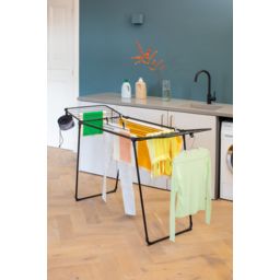 Brabantia HangOn suszarka na pranie Hangon Too stojąca czarna 232404