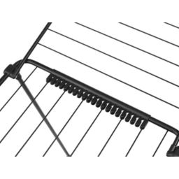 Brabantia HangOn suszarka na pranie Drying Rack Too stojąca czarna 232442