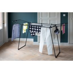 Brabantia HangOn suszarka na pranie Drying Rack Too stojąca czarna 232442