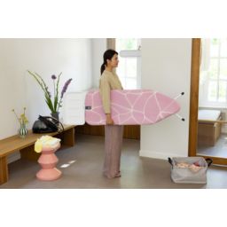 Brabantia deska do prasowania z solidną podstawą na generator pary Lilac Waves 246081