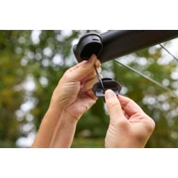 Brabantia HangOut sznury do suszenia prania z drążkami 50 m czarny 262425