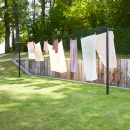 Brabantia HangOut sznury do suszenia prania z drążkami 50 m czarny 262425