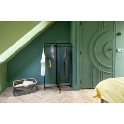 Brabantia HangOn suszarka na pranie Tower stojąca czarna 303982