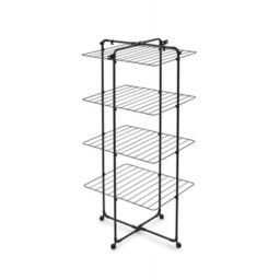 Brabantia HangOn suszarka na pranie Tower stojąca czarna 319303