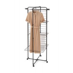 Brabantia HangOn suszarka na pranie Tower stojąca czarna 319303