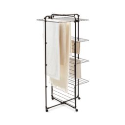 Brabantia HangOn suszarka na pranie Tower stojąca czarna 319303