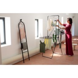 Brabantia HangOn suszarka na pranie stojąca czarny mat 403620