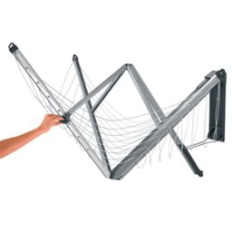 Brabantia WallFix suszarka na pranie ścienna + stalowa obudowa 475924