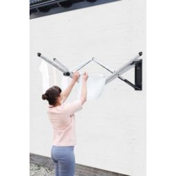 Brabantia WallFix suszarka na pranie ścienna + stalowa obudowa 475924