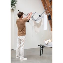 Brabantia WallFix suszarka na pranie ścienna + stalowa obudowa 475924