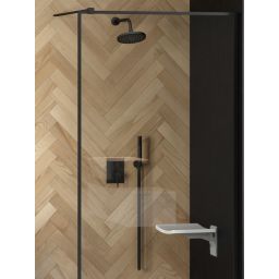 Besco Decco zestaw prysznicowy podtynkowy z deszczownicą grafit BP-DII-GR