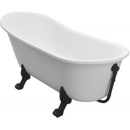 Besco Olaya wanna wolnostojąca 157,5x66,5 cm owalna biała #WAO-160+CZ