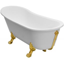 Besco Olaya wanna wolnostojąca 157,5x66,5 cm owalna biała #WAO-160+ZL