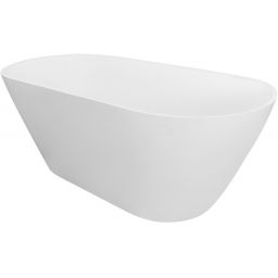 Besco Moya wanna wolnostojąca 159x68,4 cm owalna biały mat/chrom #WMMB-160M