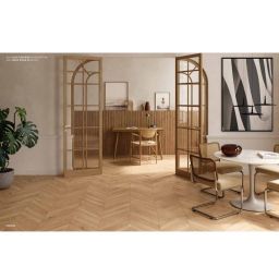 Caesar Cocoon Glee Chevron płytka klepka ścienno-podłogowa 7,5x45cm beżowy