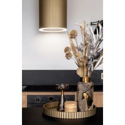 Ciarko Design Monogram okap kuchenny 38 cm ścienny złoty CDP3802Z