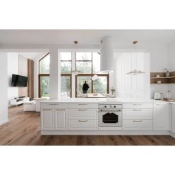 Ciarko Design Monogram W okap kuchenny 38 cm wyspowy biały CDW3802B