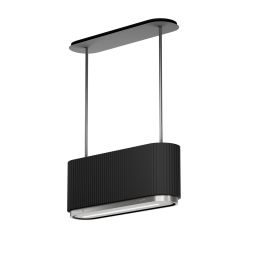 Ciarko Design Mono W okap kuchenny 90 cm wyspowy czarny CDW9001B
