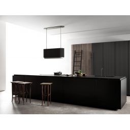 Ciarko Design Mono W okap kuchenny 90 cm wyspowy czarny CDW9001B