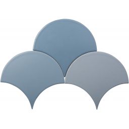 Cil Decor Escama dekor ścienny 17x15,5 cm Escama Blue Dark Mat
