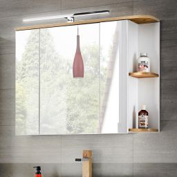 Comad Platinum szafka 94 cm lustrzana Biel Alpejska PLATINUM840FSC