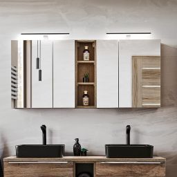 Comad Sante Fe Oak szafka 60x17x65 cm z lustrem dąb SANTA FE OAK 84-60-A-2D