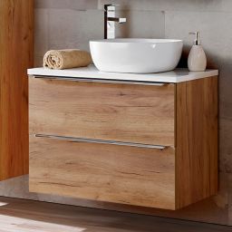 Comad Capri Oak szafka 80 cm podumywalkowa wisząca Dąb Craft Złoty CAPRIOAK821AFSC