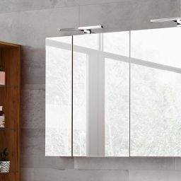 Comad Capri Oak szafka 80x16x75 cm z lustrem biała-dąb CAPRI OAK 843A FSC