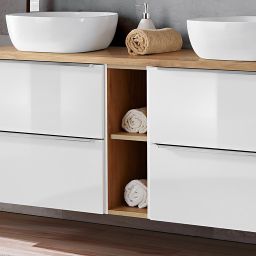 Comad Capri White regał dodatkowy 44x57 cm biały-dąb CAPRI WHITE 810B FSC