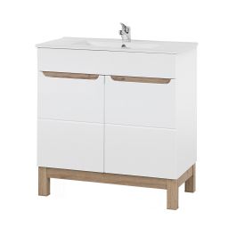 Comad Bali White szafka 80x45x84 cm podumywalkowa stojąca biała-dąb BALIWHITE821-80CMFSC