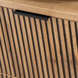 Comad Xilo szafka 100x46 cm podumywalkowa wisząca czarny/dąb XILOBLACKWOTAN82-100-D-2S