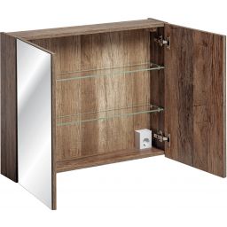 Comad Sante Fe Oak szafka 80x17x65 cm z lustrem dąb SANTA FE OAK 84-80-A-2D