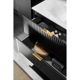 Comad Adel Black szafka 80x46x57 cm podumywalkowa wisząca czarna ADEL BLACK 82-80-B-2S