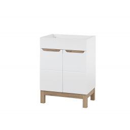 Comad Bali White szafka 80x45x84 cm podumywalkowa stojąca biała-dąb BALIWHITE821-80CMFSC