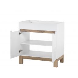Comad Bali White szafka 80x45x84 cm podumywalkowa stojąca biała-dąb BALIWHITE821-80CMFSC
