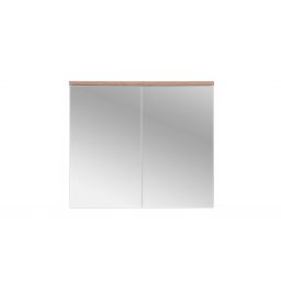 Comad Bali White szafka 80 cm lustrzana biały połysk/dąb BALIWHITE841FSC