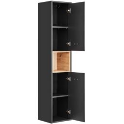 Comad Borneo szafka 170 cm boczna wysoka wisząca Szary Cosmos/Dąb Artisan BORNEOCOSMOS800FSC