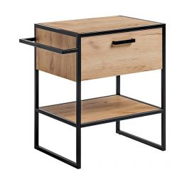 Comad Brooklin szafka 70 cm podumywalkowa Dąb Craft złoty/czarny mat BROOKLIN825AFSC