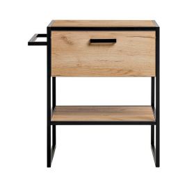 Comad Brooklin szafka 70 cm podumywalkowa Dąb Craft złoty/czarny mat BROOKLIN825AFSC