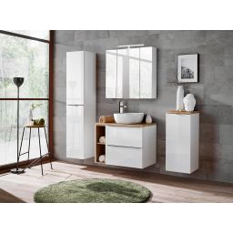 Comad Capri White szafka 35x33x170 cm boczna wisząca biała CAPRI WHITE 800B FSC