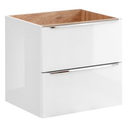 Comad Capri White szafka 60 cm podumywalkowa wisząca biały połysk/Dąb Craft Złoty CAPRIWHITE820BFSC