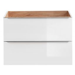 Comad Capri White szafka 80x46x57 cm podumywalkowa wisząca biała-dąb CAPRI WHITE 821B FSC