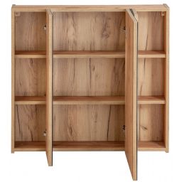 Comad Capri Oak szafka 80x16x75 cm z lustrem biała-dąb CAPRI OAK 843A FSC